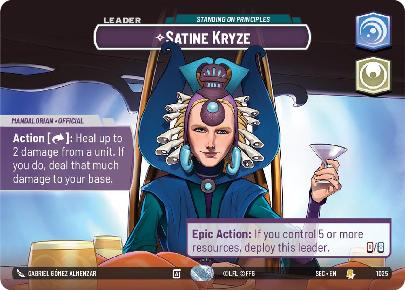 Satine Kryze, Standing on Principles — Secrets of Power 1025