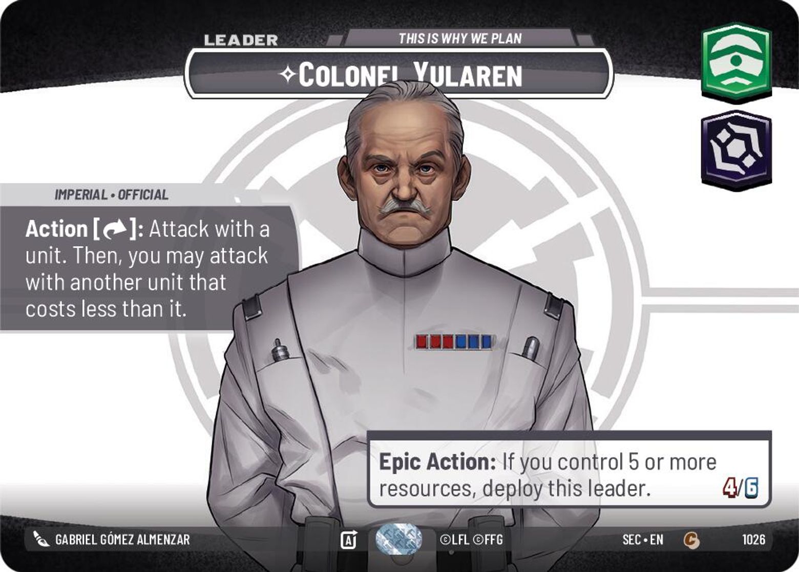 Colonel Yularen, This is Why We Plan — Secrets of Power 1026
