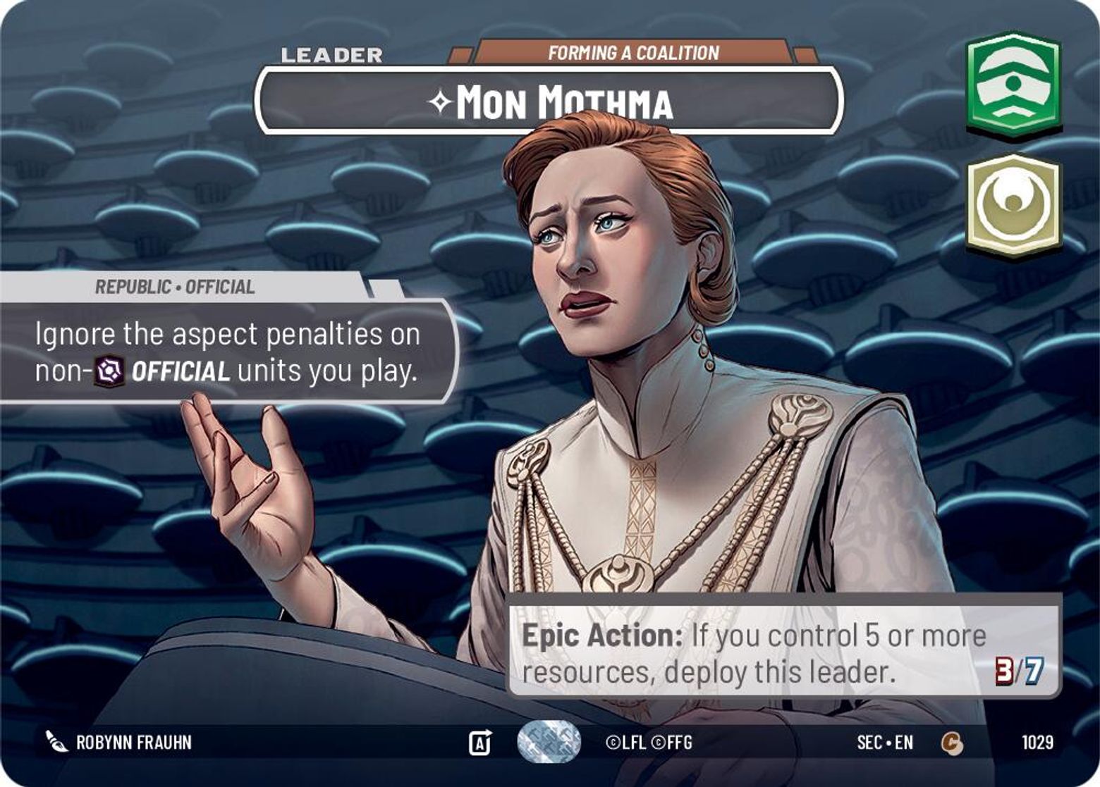 Mon Mothma, Forming a Coalition — Secrets of Power 1029