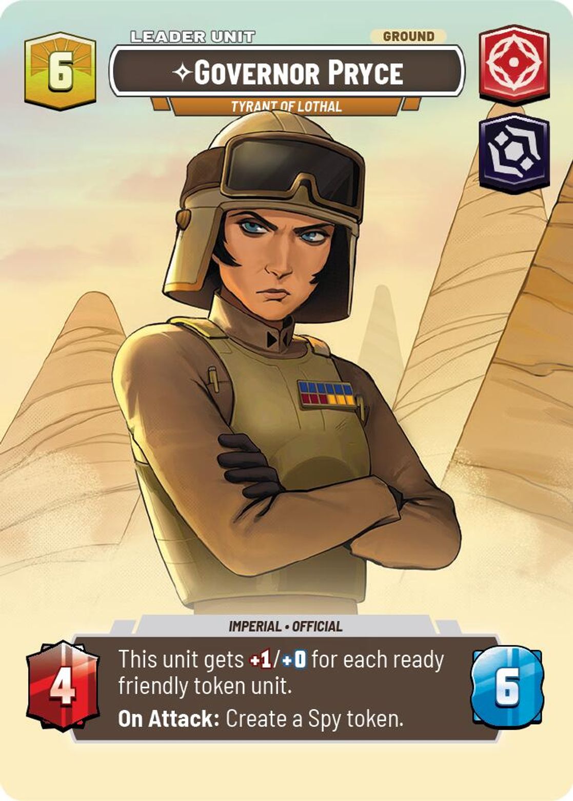 Governor Pryce, Tyrant of Lothal (verso)