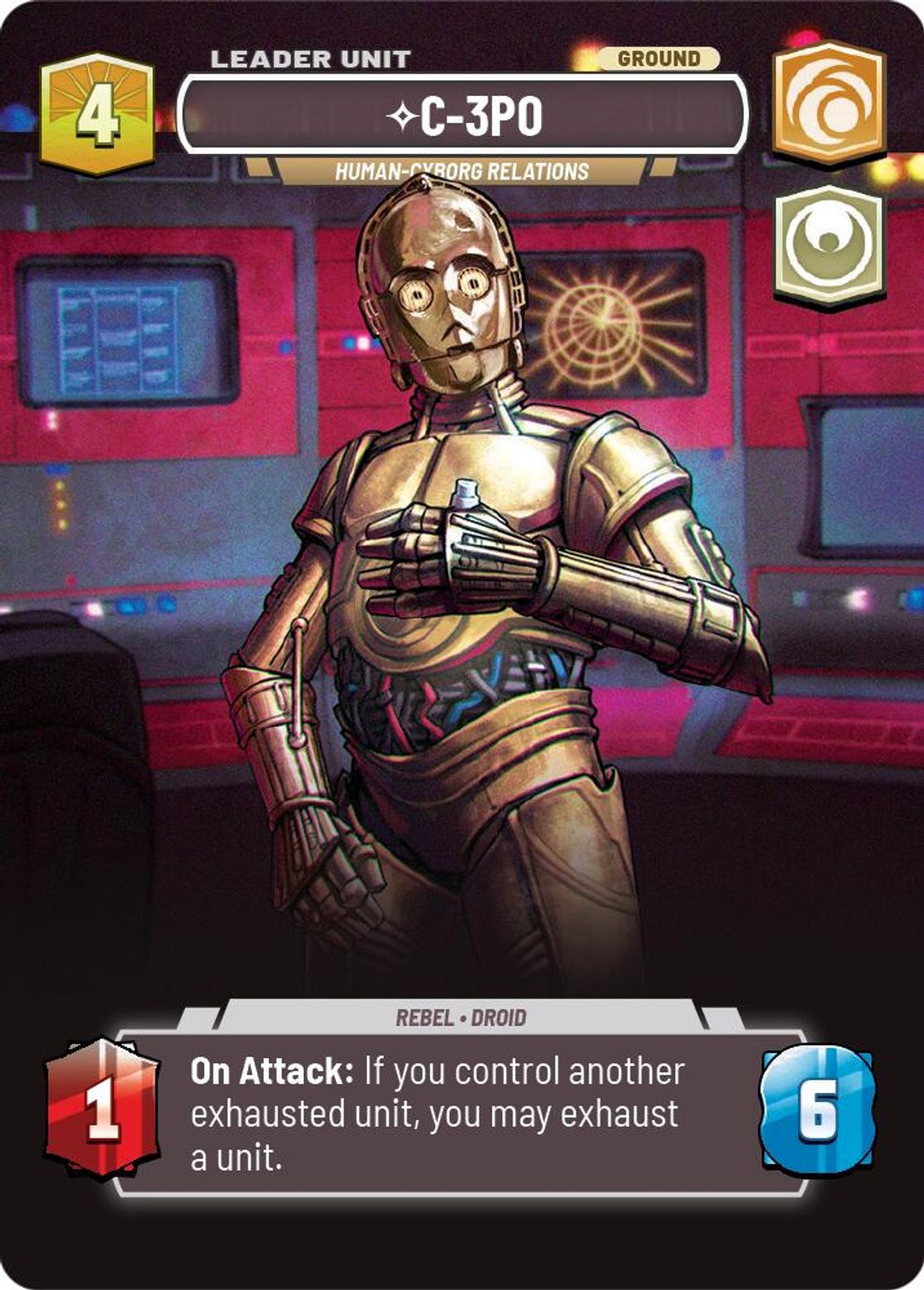 C-3P0, Human-Cyborg Relations (verso)