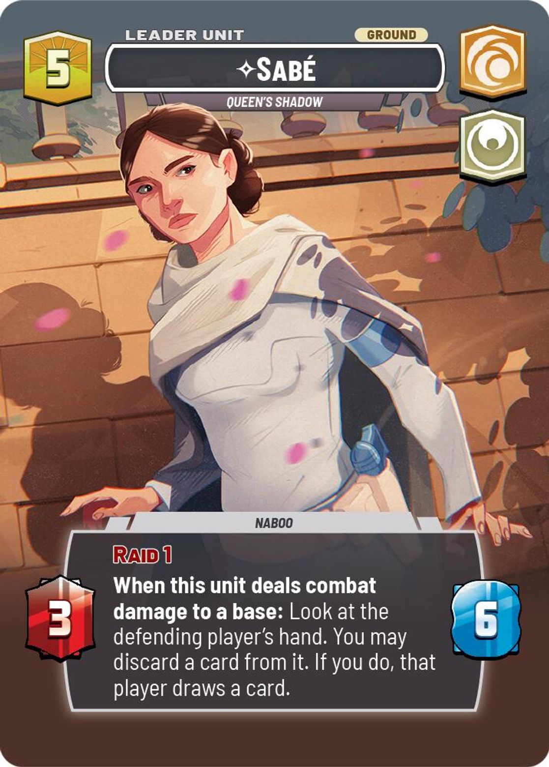 Sabé, Queen's Shadow (verso)