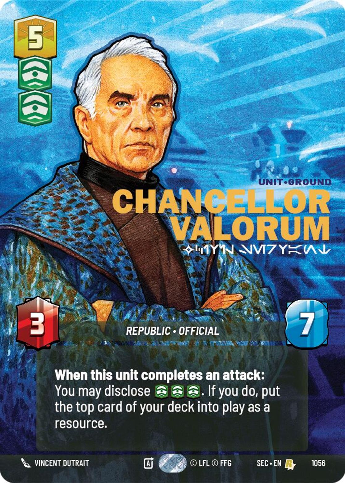 Chancellor Valorum, Civil Servant — Secrets of Power 1056
