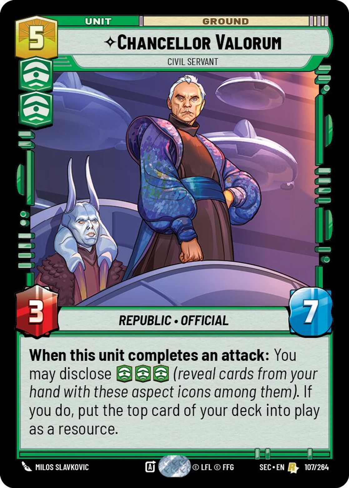 Chancellor Valorum, Civil Servant — Secrets of Power 107