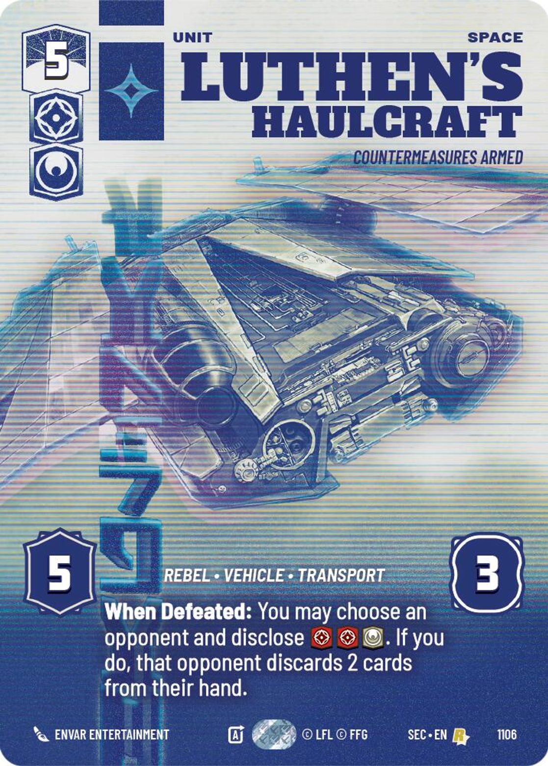 Luthen's Haulcraft, Countermeasures Armed — Secrets of Power 1106