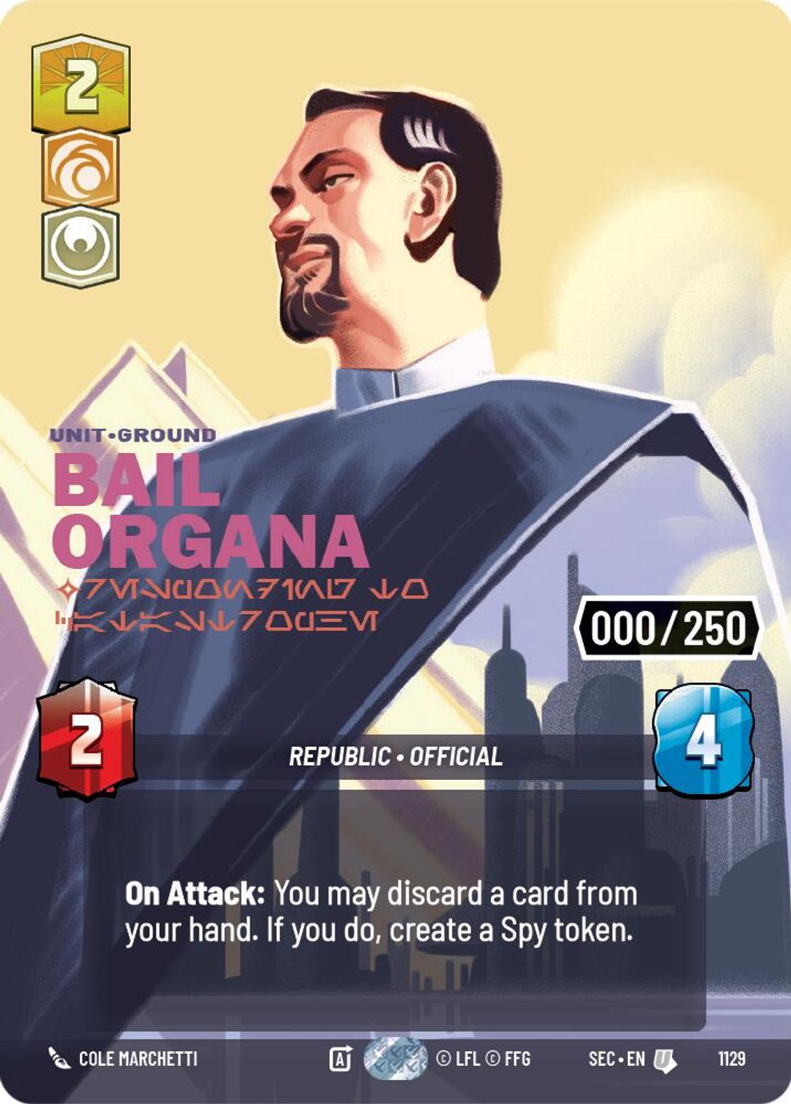 Bail Organa, Responding to Catastrophe — Secrets of Power 1129