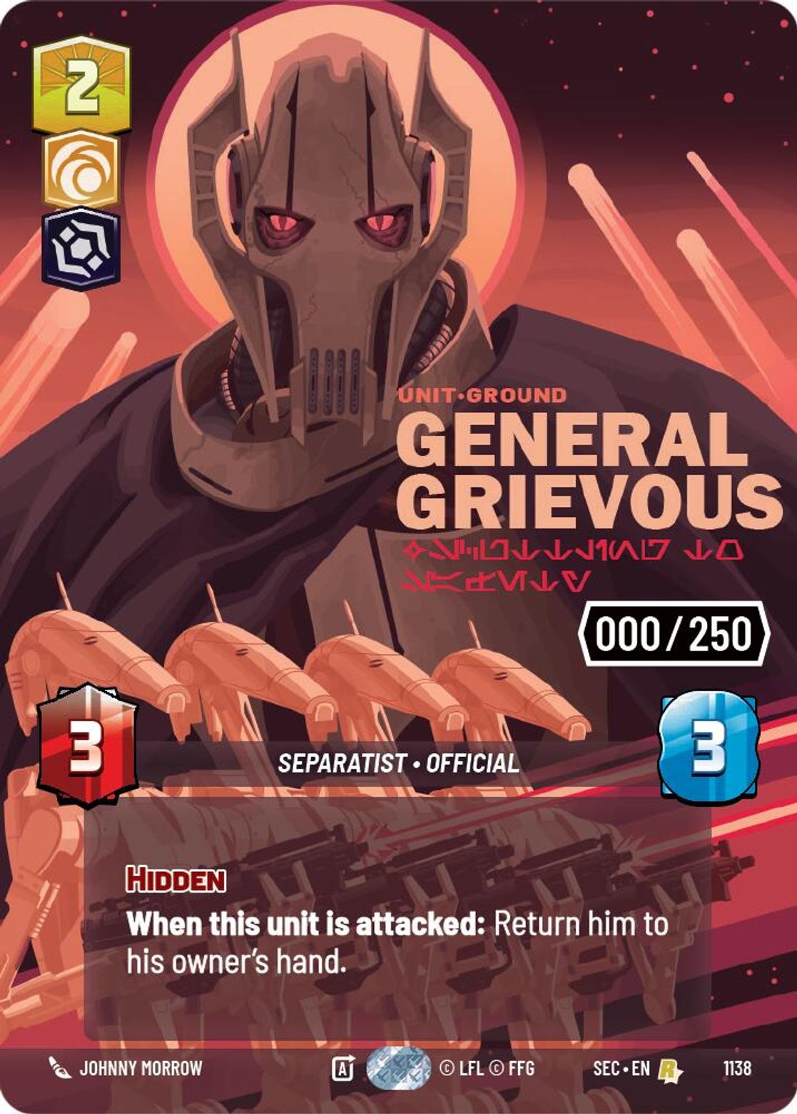 General Grievous, Scuttling to Safety — Secrets of Power 1138