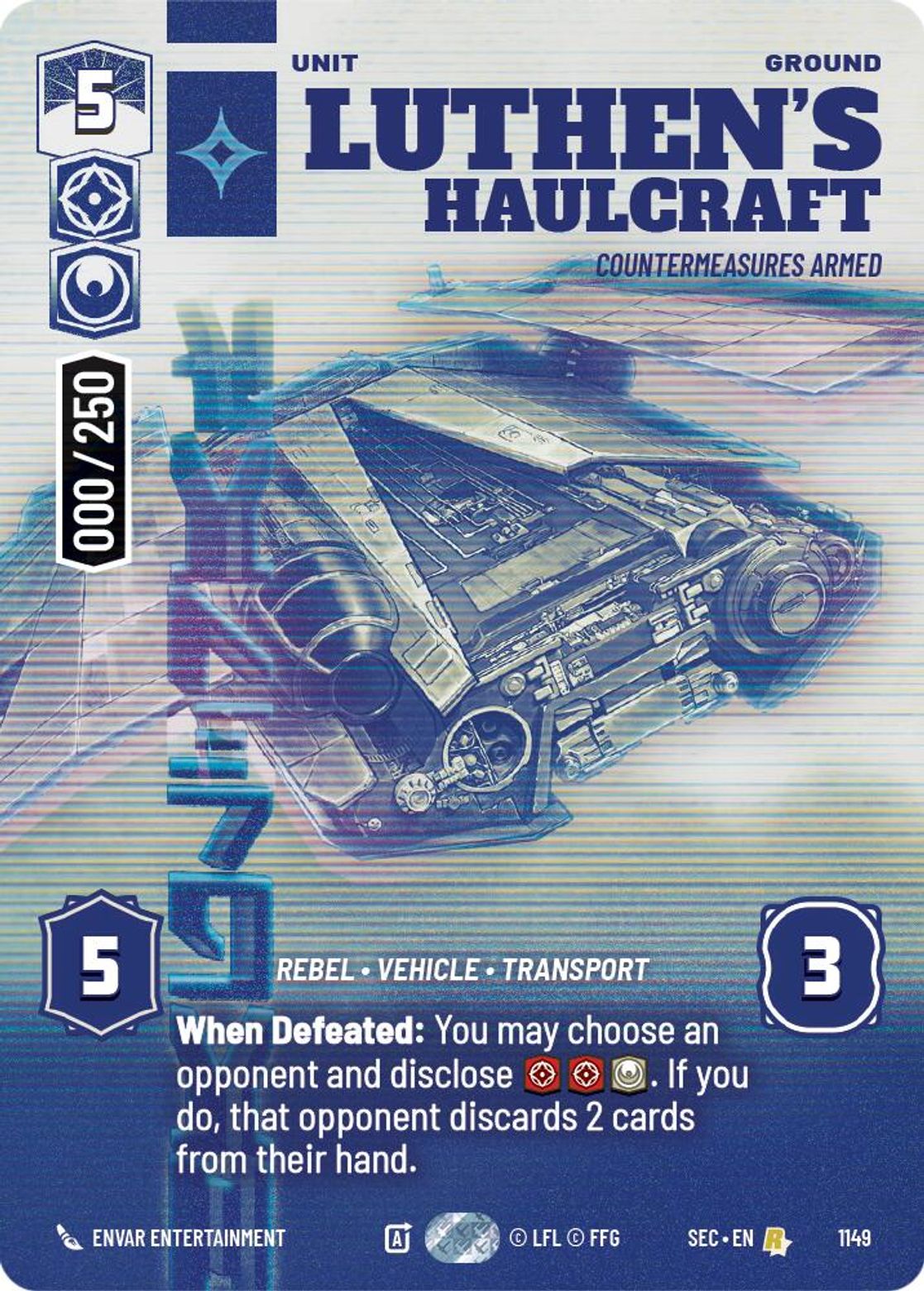 Luthen's Haulcraft, Countermeasures Armed — Secrets of Power 1149
