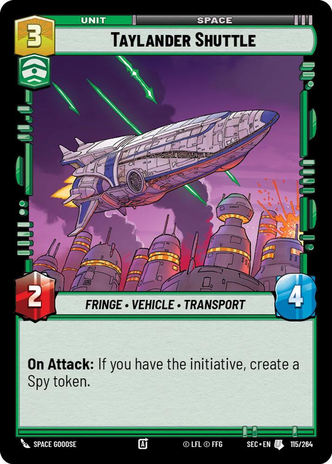 Taylander Shuttle — Secrets of Power 115