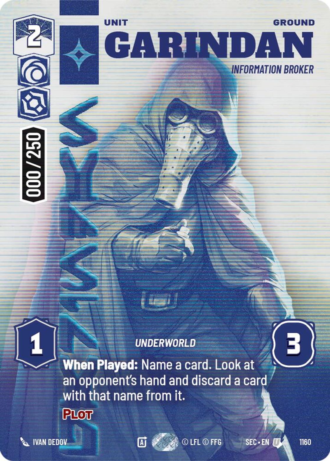 Garindan, Information Broker — Secrets of Power 1160
