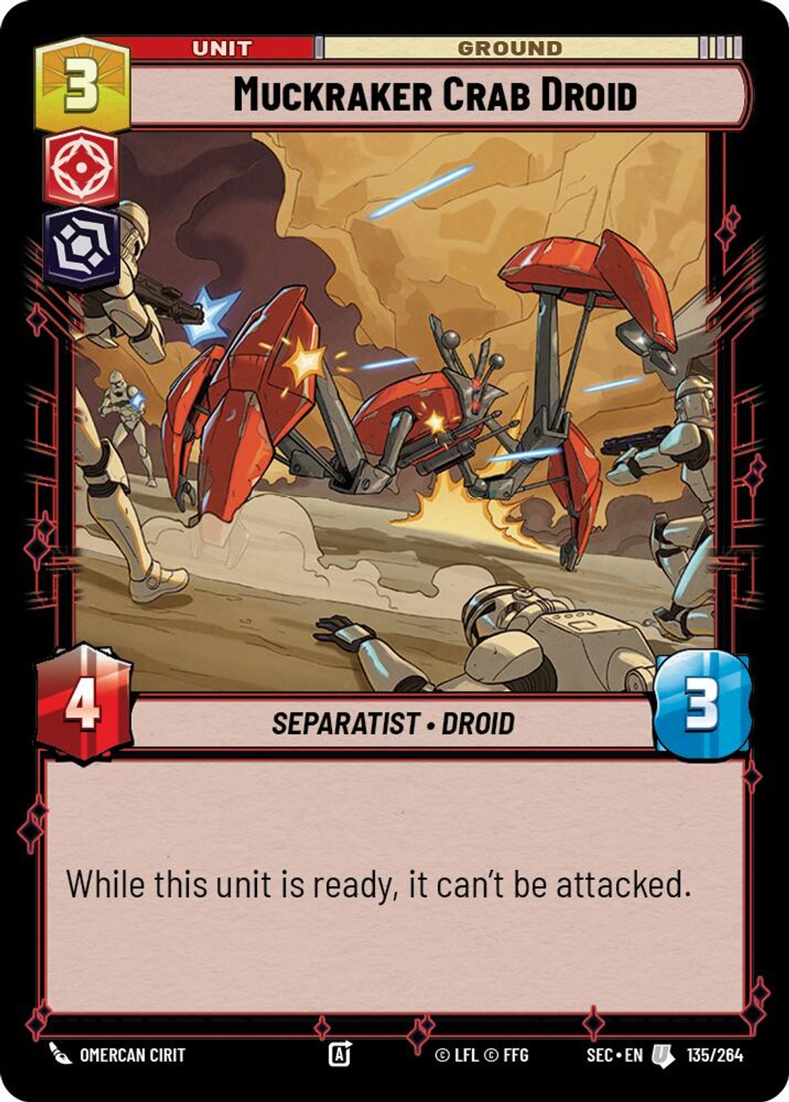 Muckraker Crab Droid — Secrets of Power 135