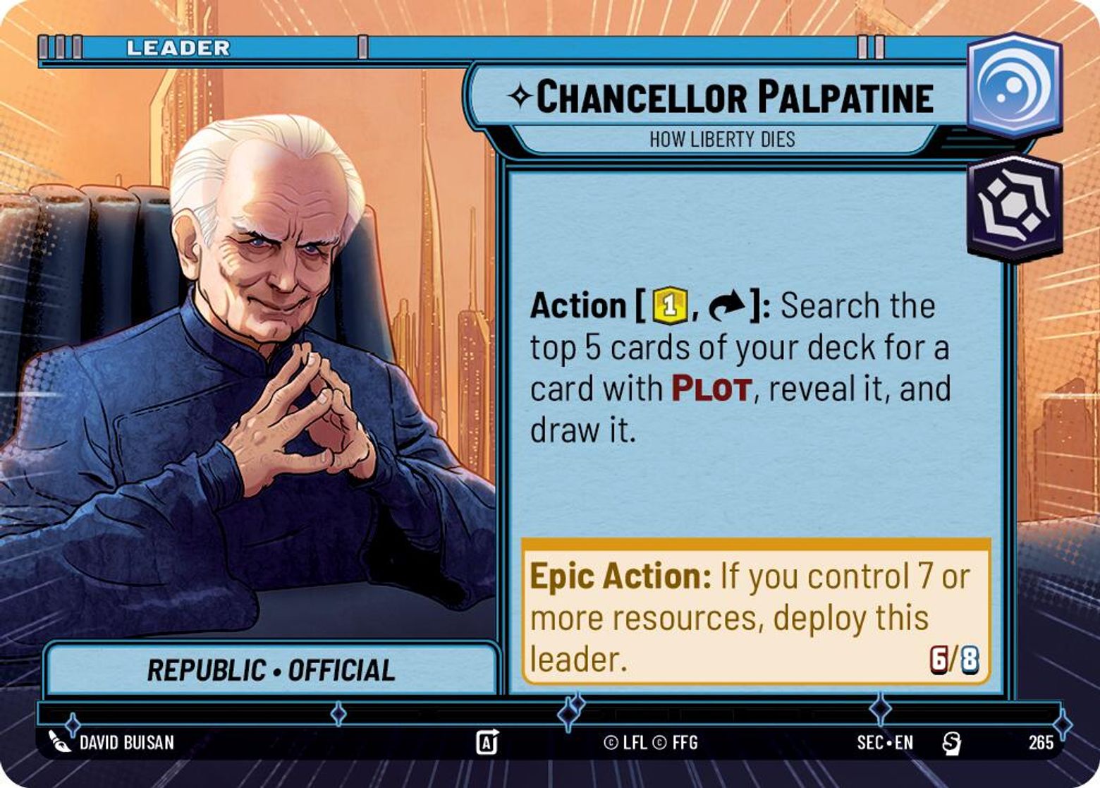 Chancellor Palpatine, How Liberty Dies — Secrets of Power 265