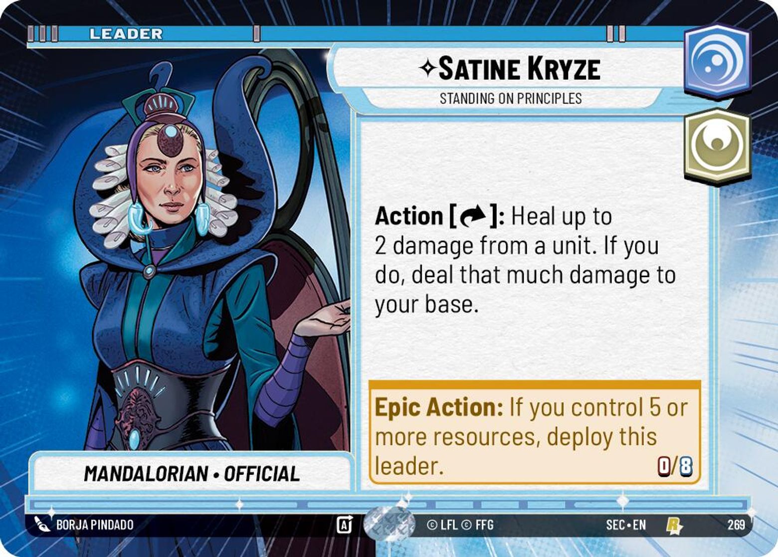 Satine Kryze, Standing on Principles — Secrets of Power 269