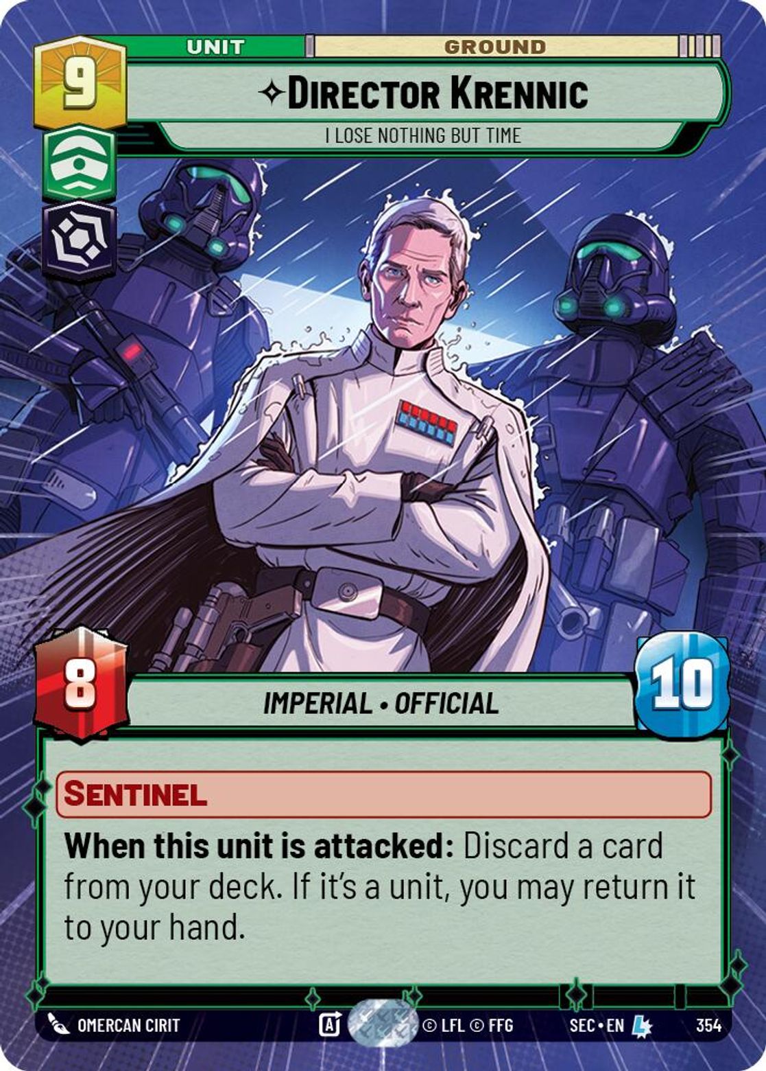 Director Krennic, I Lose Nothing But Time — Secrets of Power 354