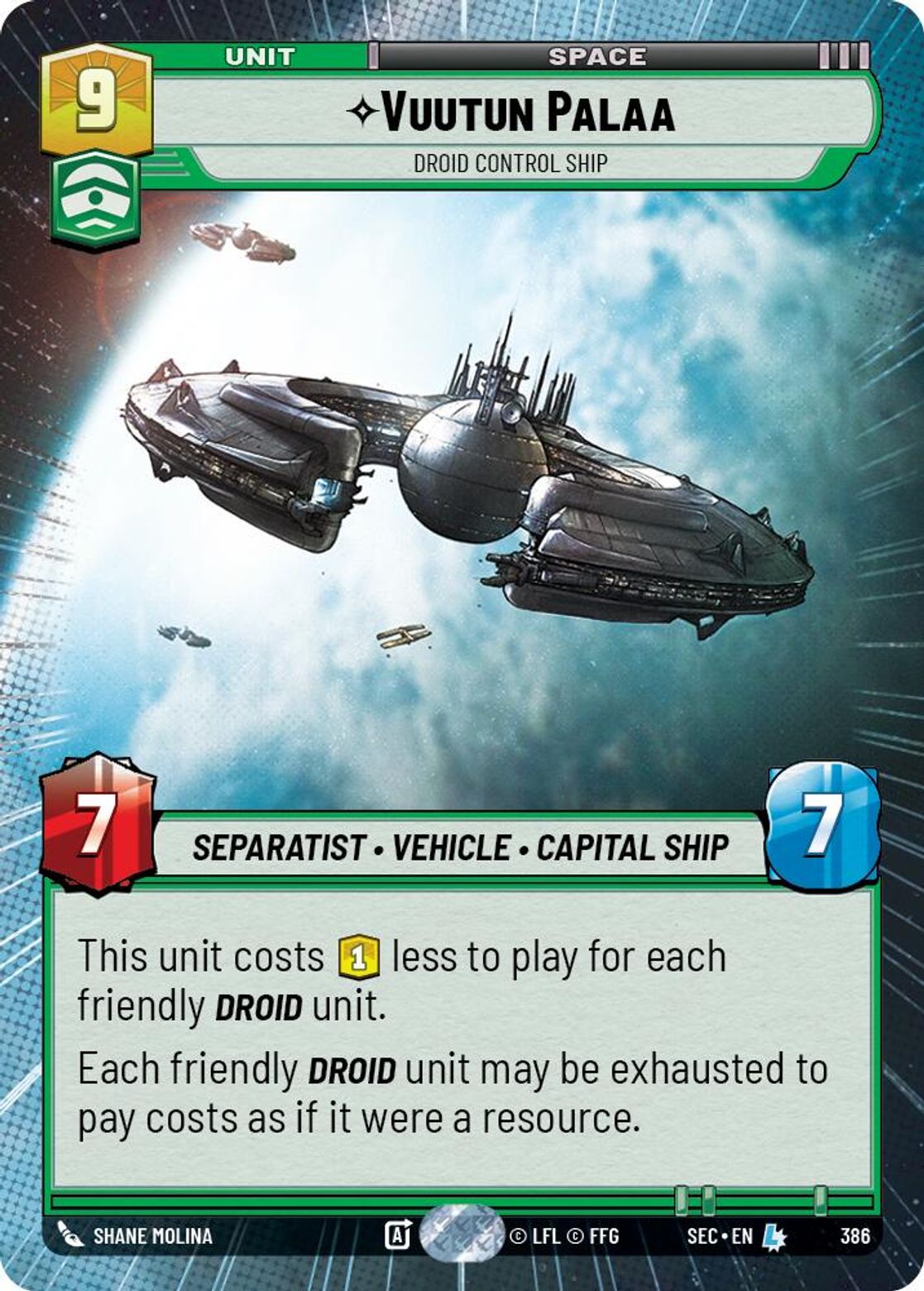 Vuutun Palaa, Droid Control Ship — Secrets of Power 386