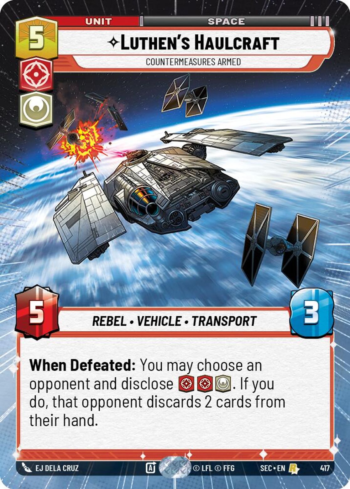 Luthen's Haulcraft, Countermeasures Armed — Secrets of Power 417