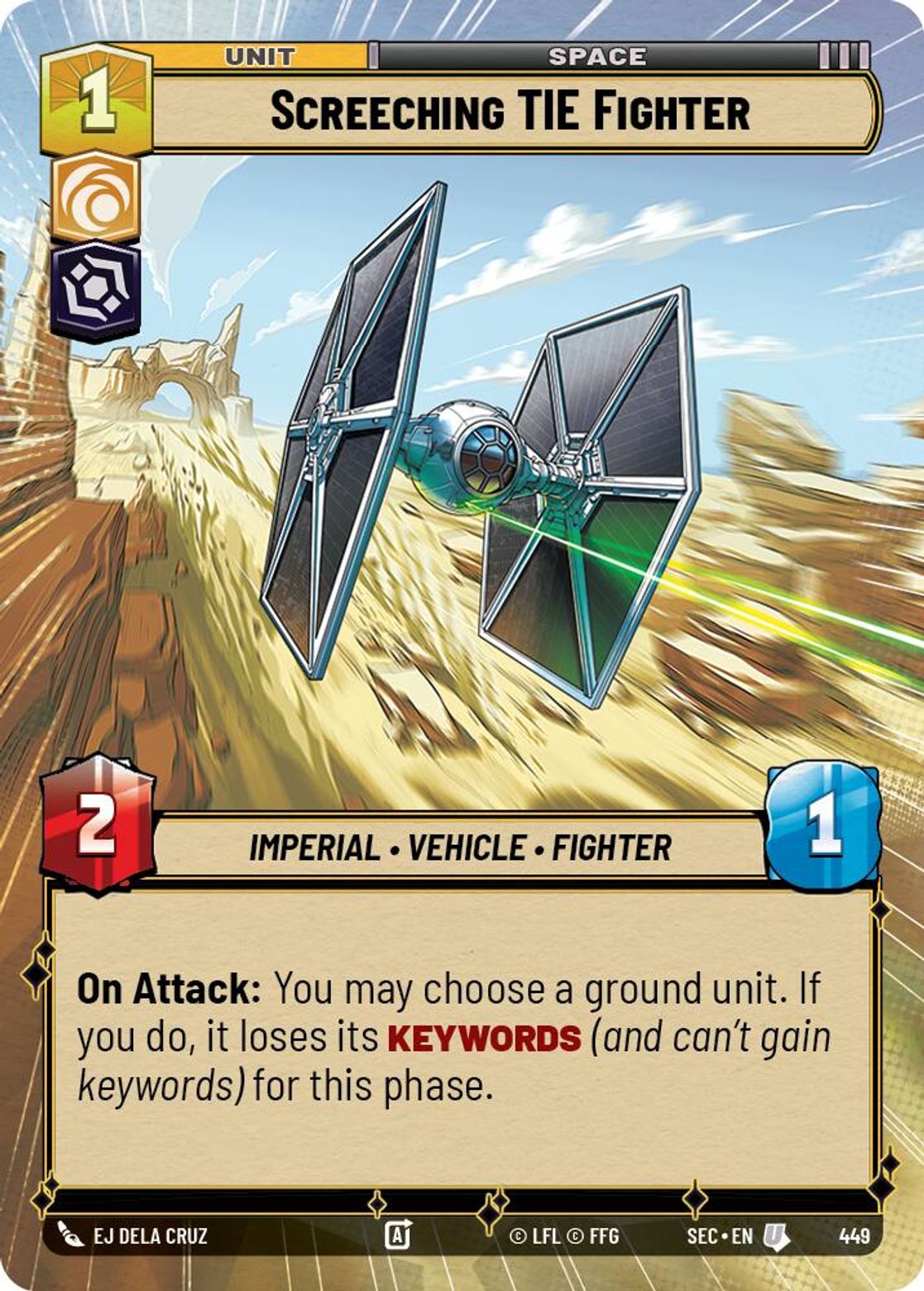 Screeching TIE Fighter — Secrets of Power 449