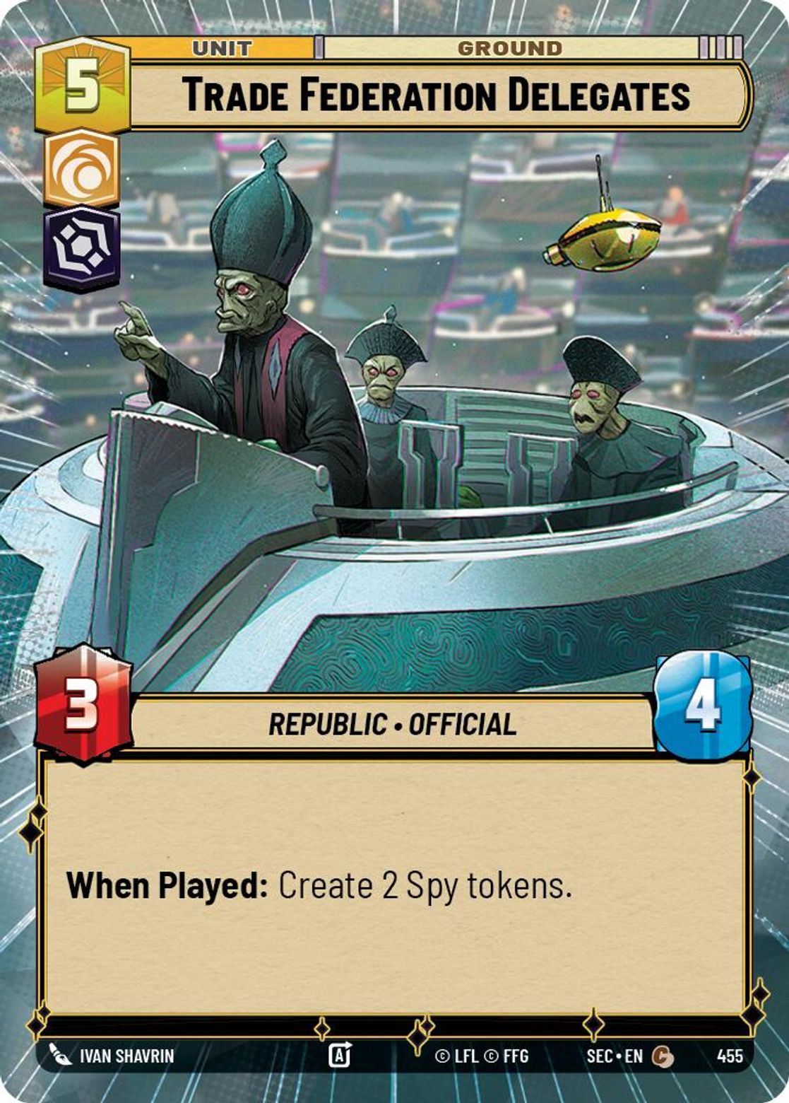 Trade Federation Delegates — Secrets of Power 455