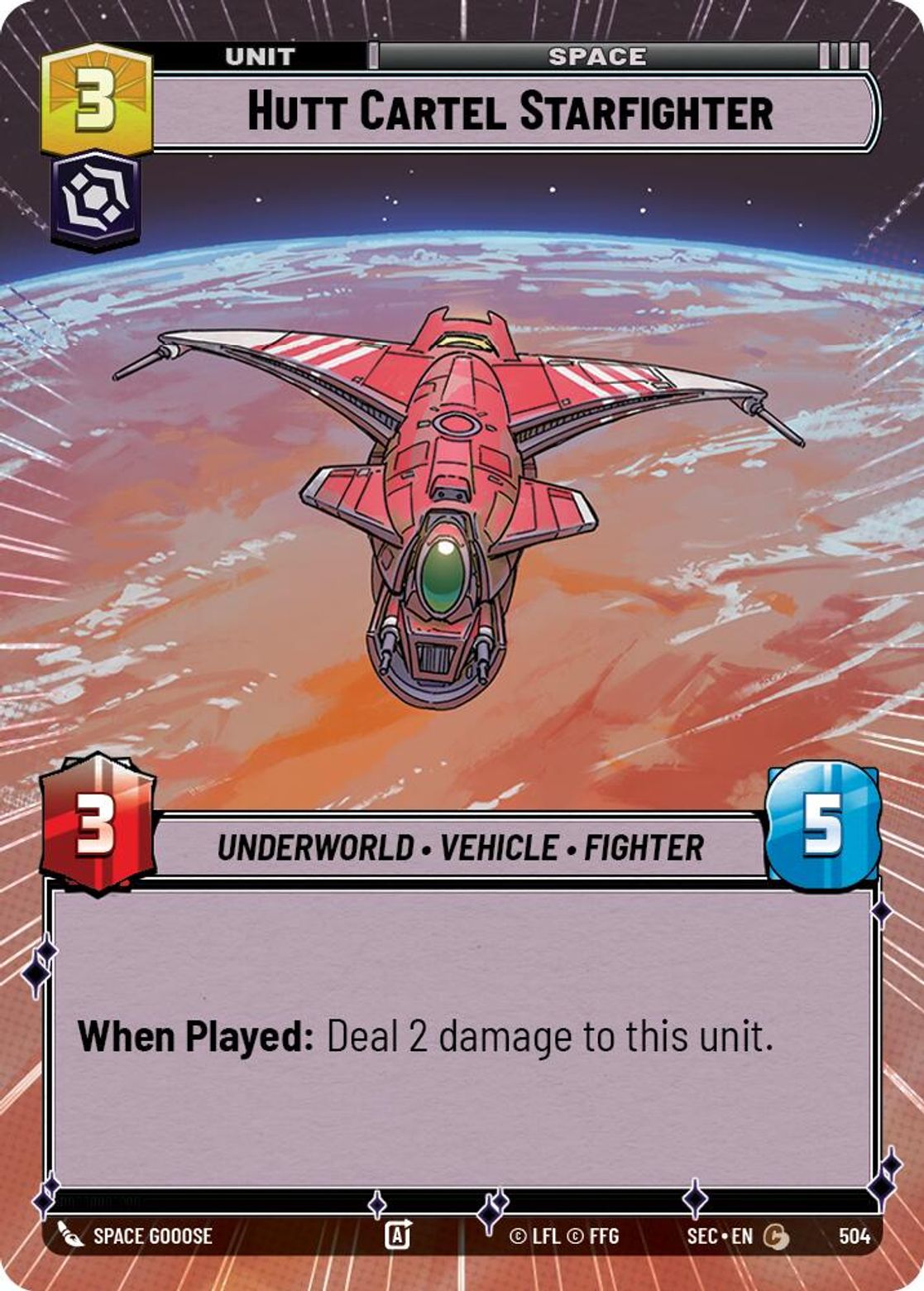Hutt Cartel Starfighter — Secrets of Power 504