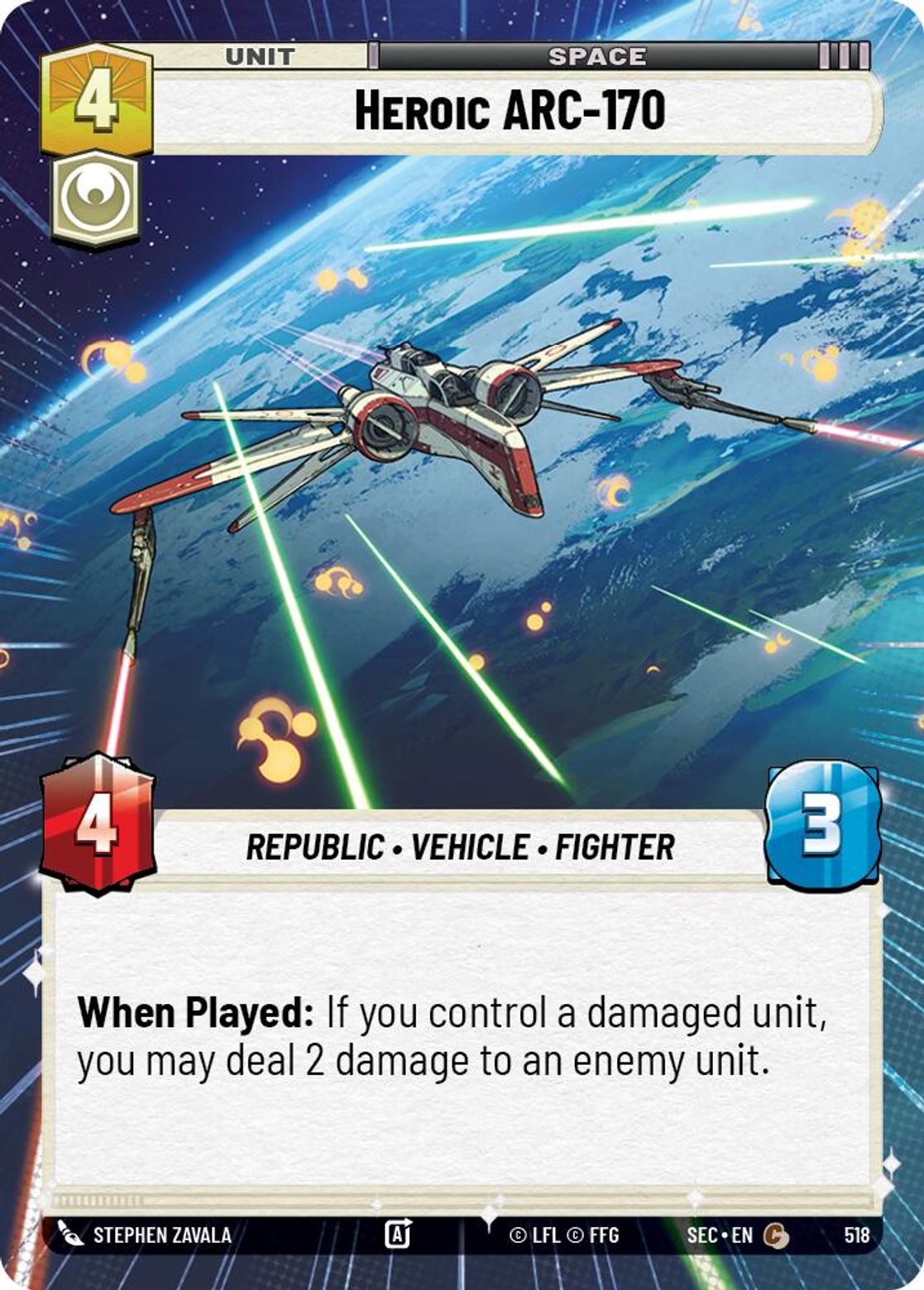 Heroic ARC-170 — Secrets of Power 518