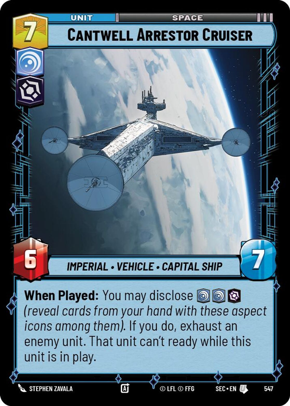 Cantwell Arrestor Cruiser — Secrets of Power 547