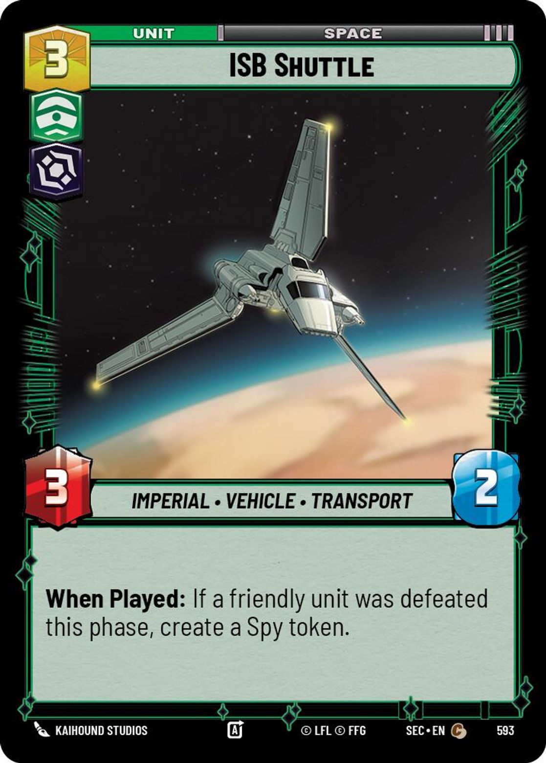 ISB Shuttle — Secrets of Power 593