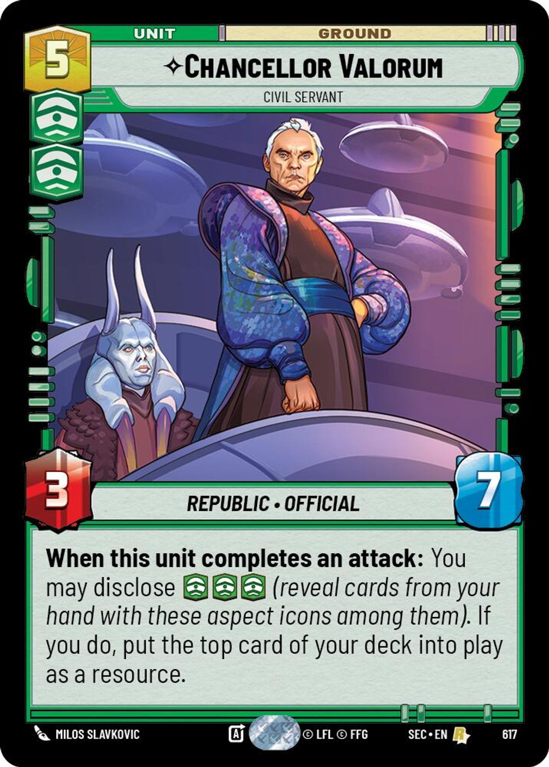 Chancellor Valorum, Civil Servant — Secrets of Power 617