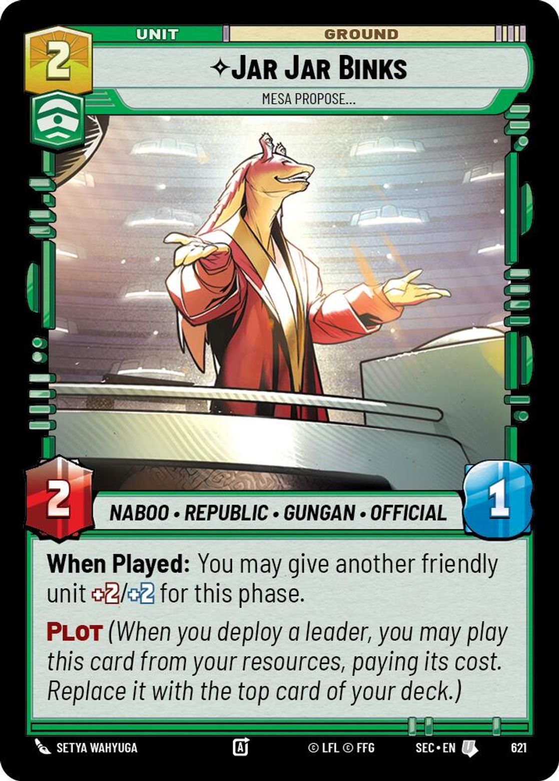 Jar Jar Binks, Mesa Propose — Secrets of Power 621
