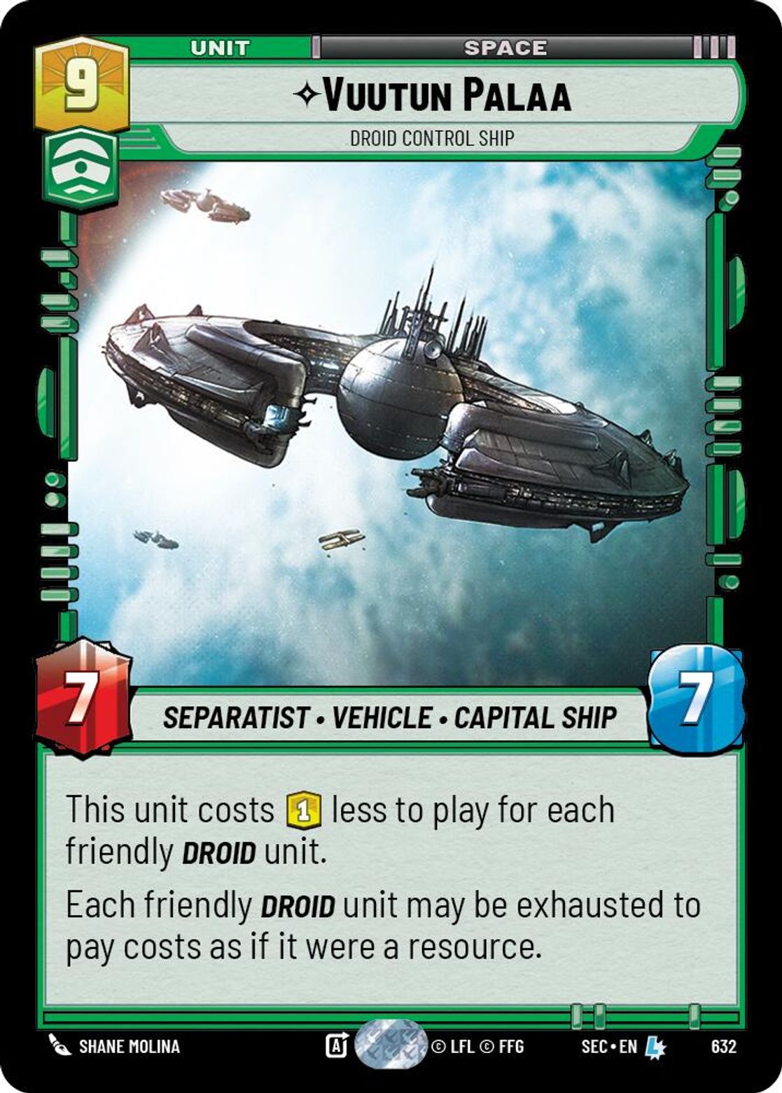 Vuutun Palaa, Droid Control Ship — Secrets of Power 632