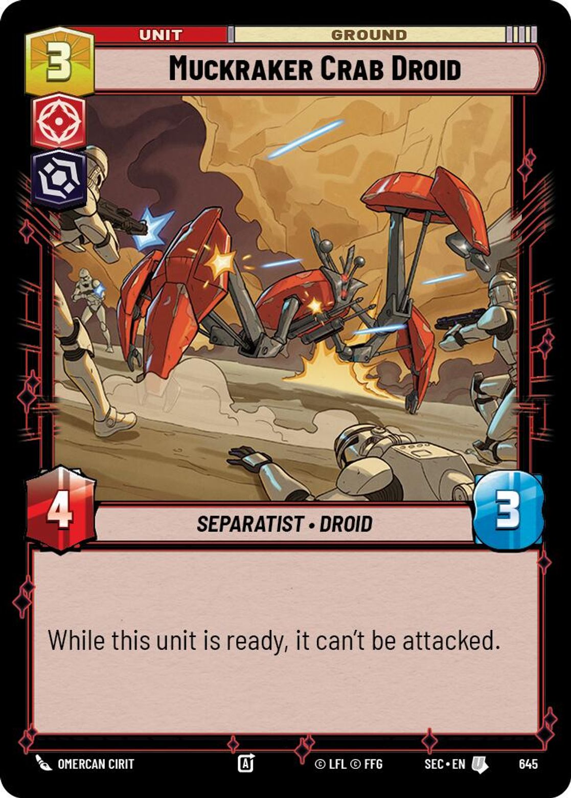 Muckraker Crab Droid — Secrets of Power 645