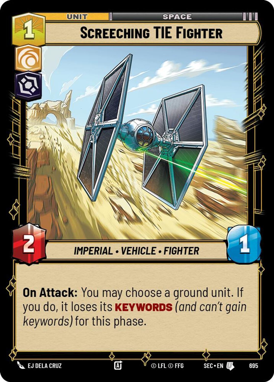 Screeching TIE Fighter — Secrets of Power 695