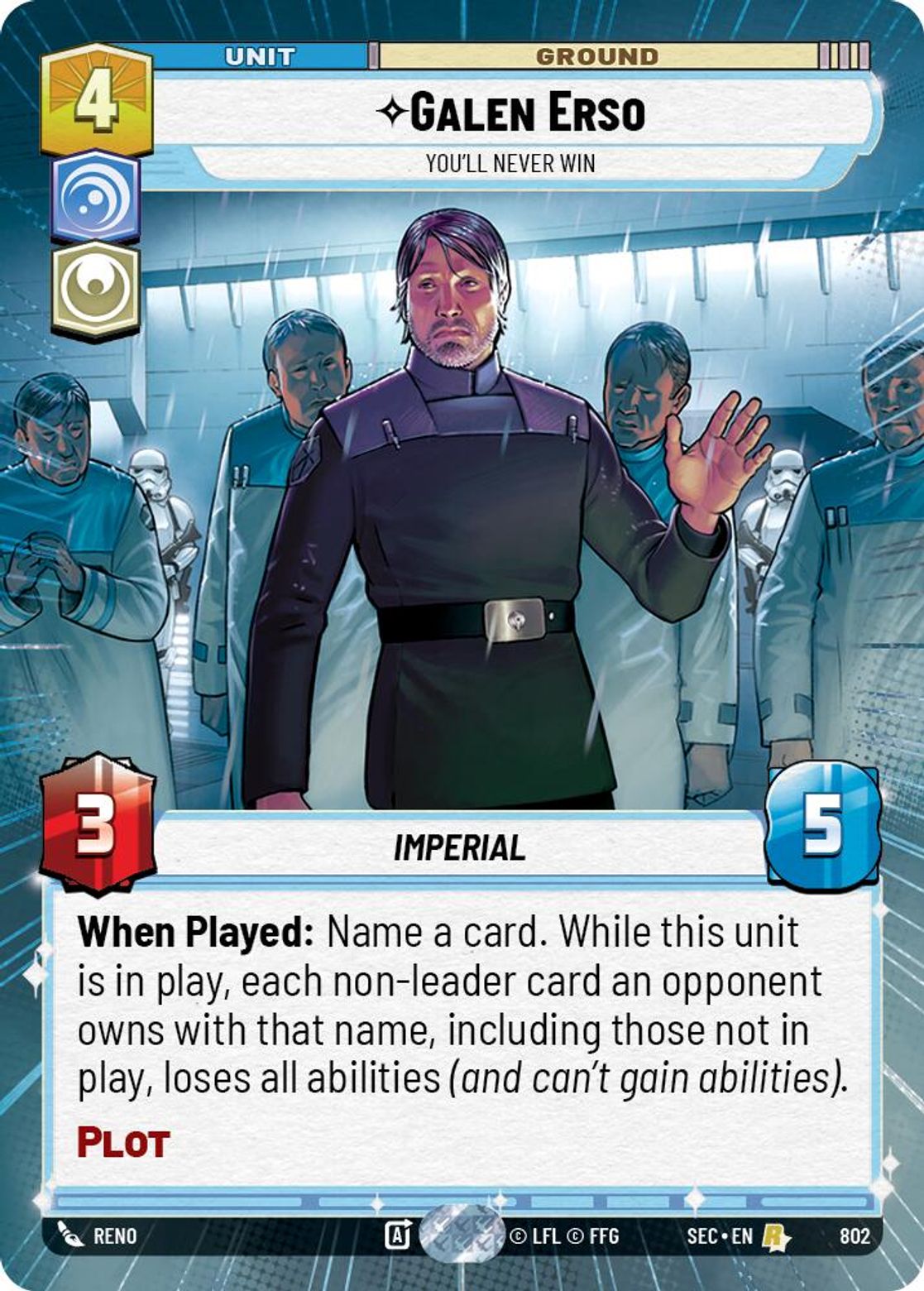 Galen Erso, You'll Never Win — Secrets of Power 802