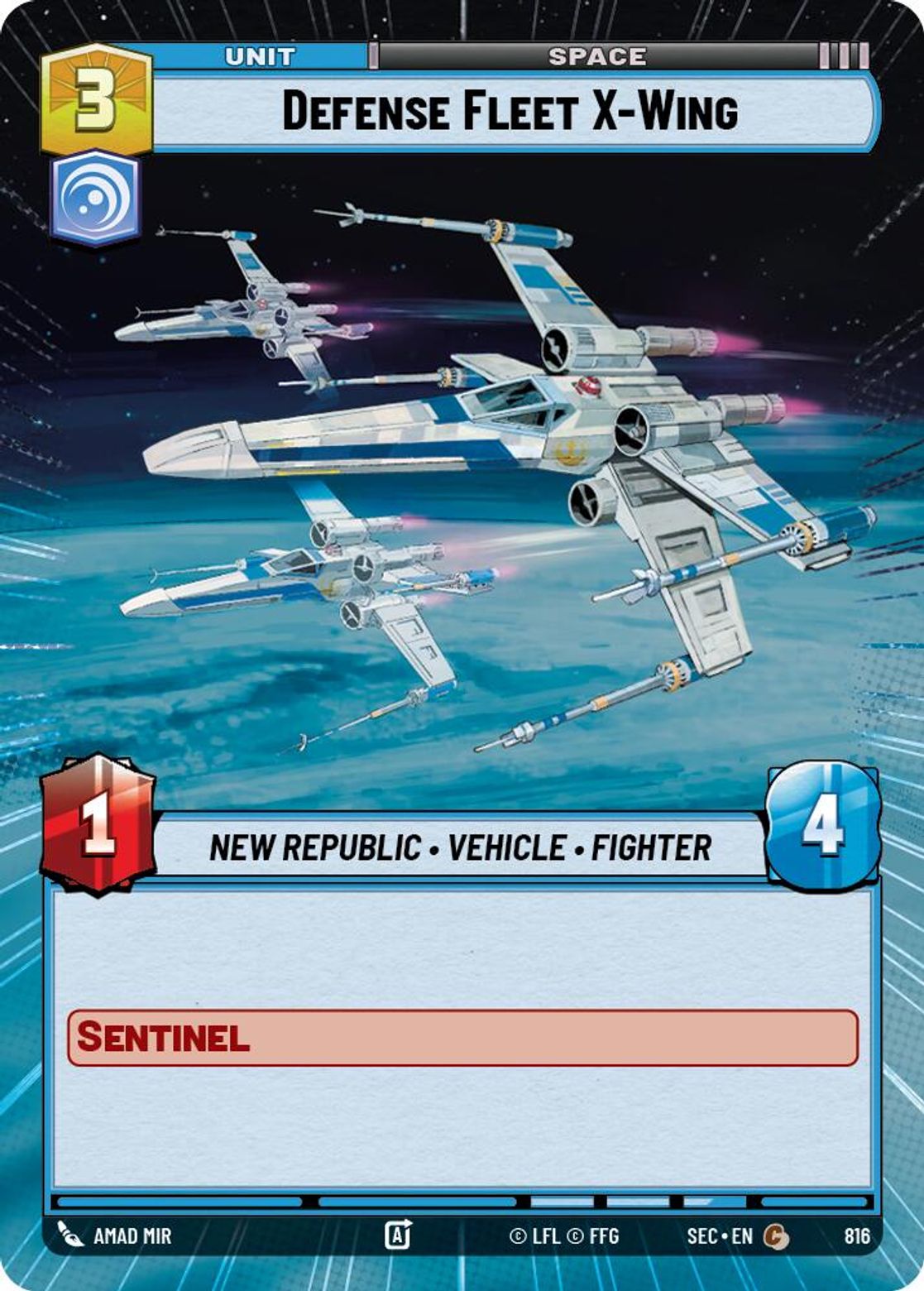 Defense Fleet X-Wing — Secrets of Power 816