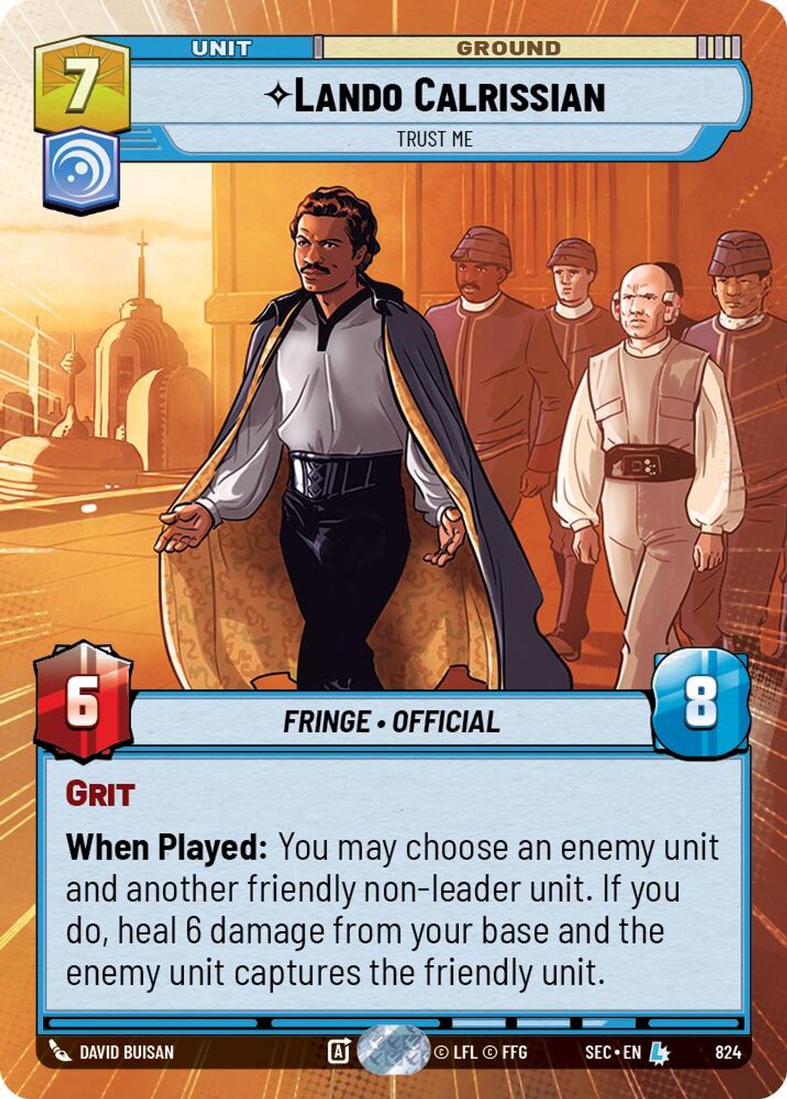 Lando Calrissian, Trust Me — Secrets of Power 824