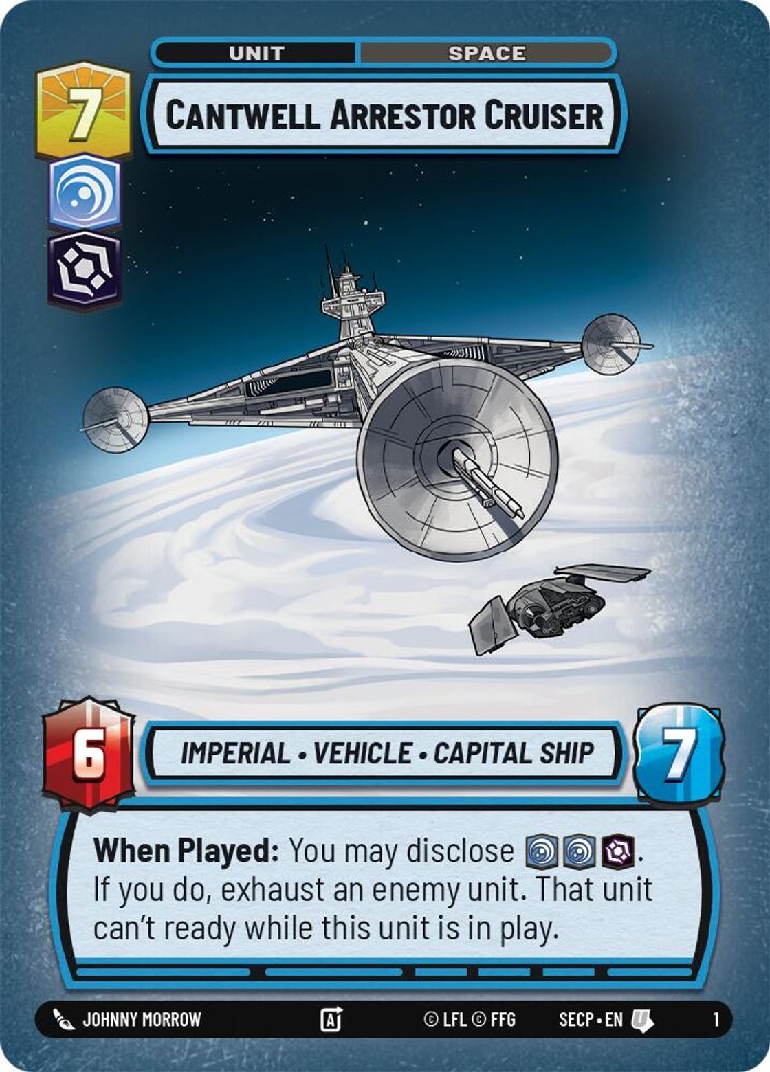 Cantwell Arrestor Cruiser — Secrets of Power - OP Promo 01