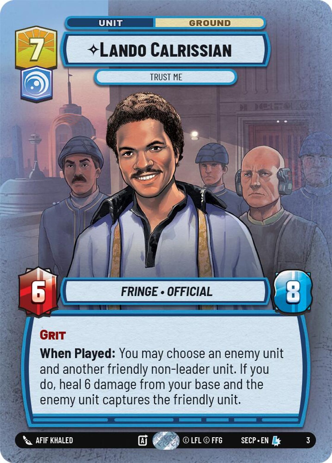 Lando Calrissian, Trust Me — Secrets of Power - OP Promo 03