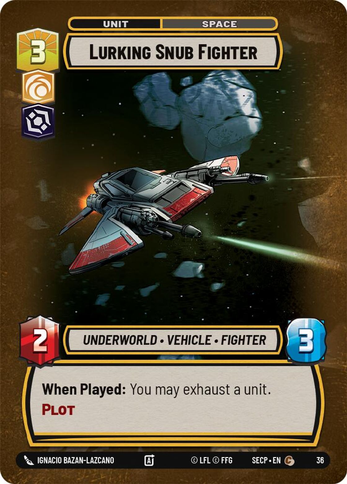Lurking Snub Fighter — Secrets of Power - OP Promo 36