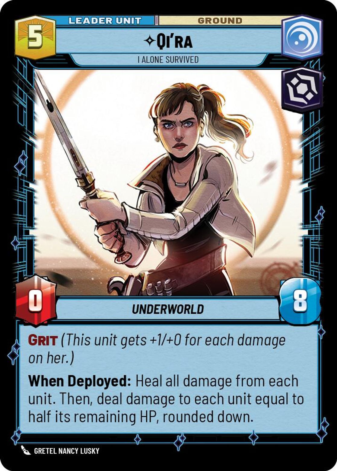 Qi'ra, I Alone Survived (verso)