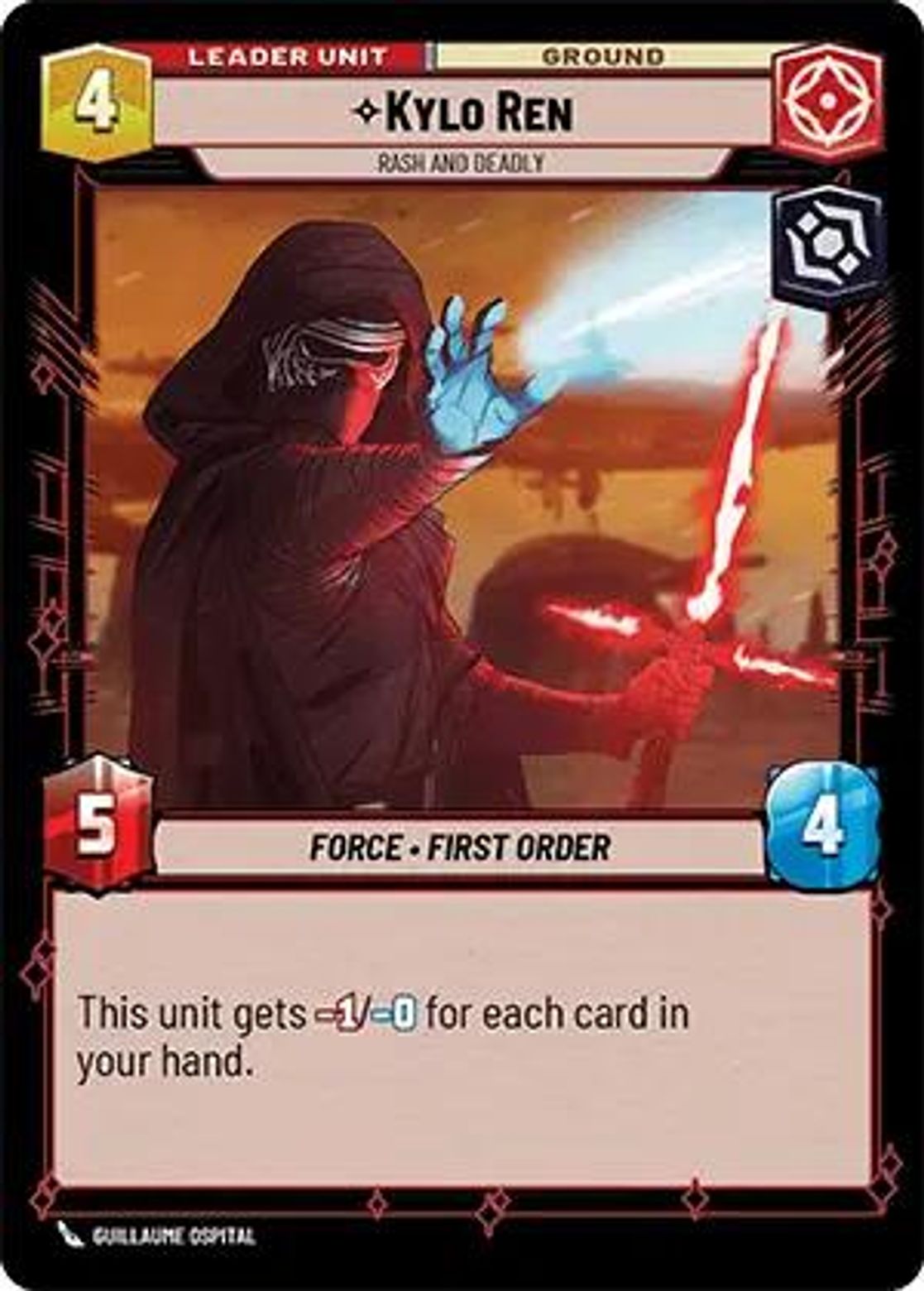 Kylo Ren, Rash and Deadly (verso)