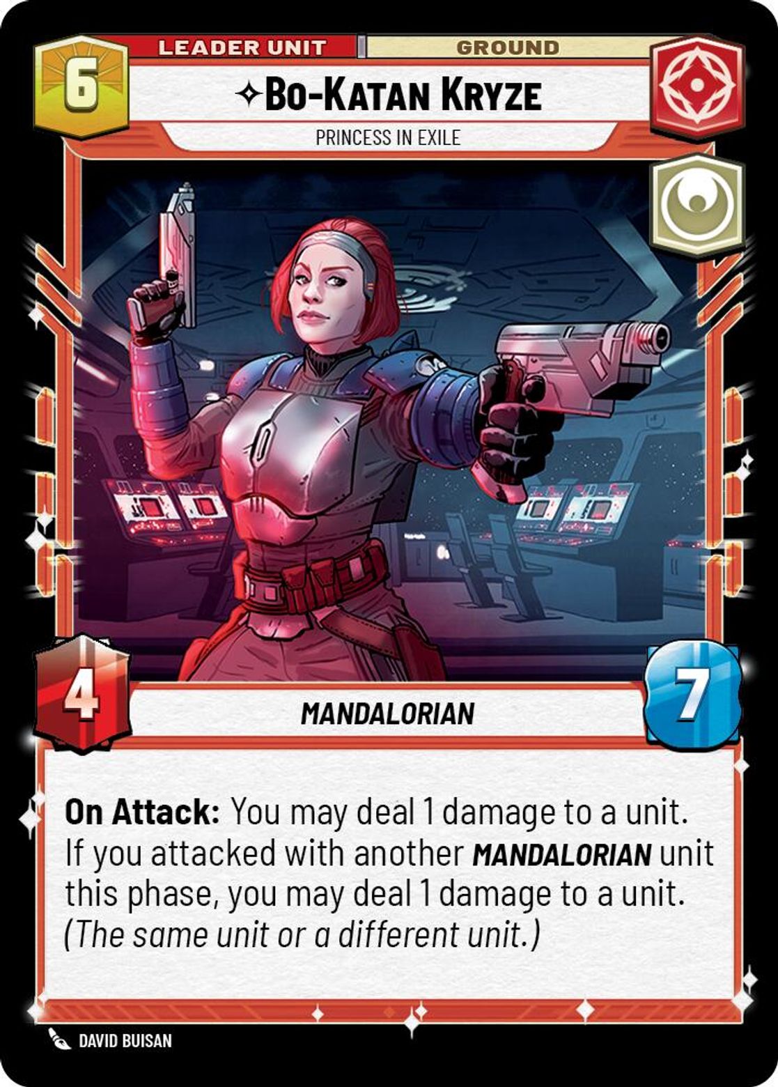 Bo-Katan Kryze, Princess in Exile (verso)