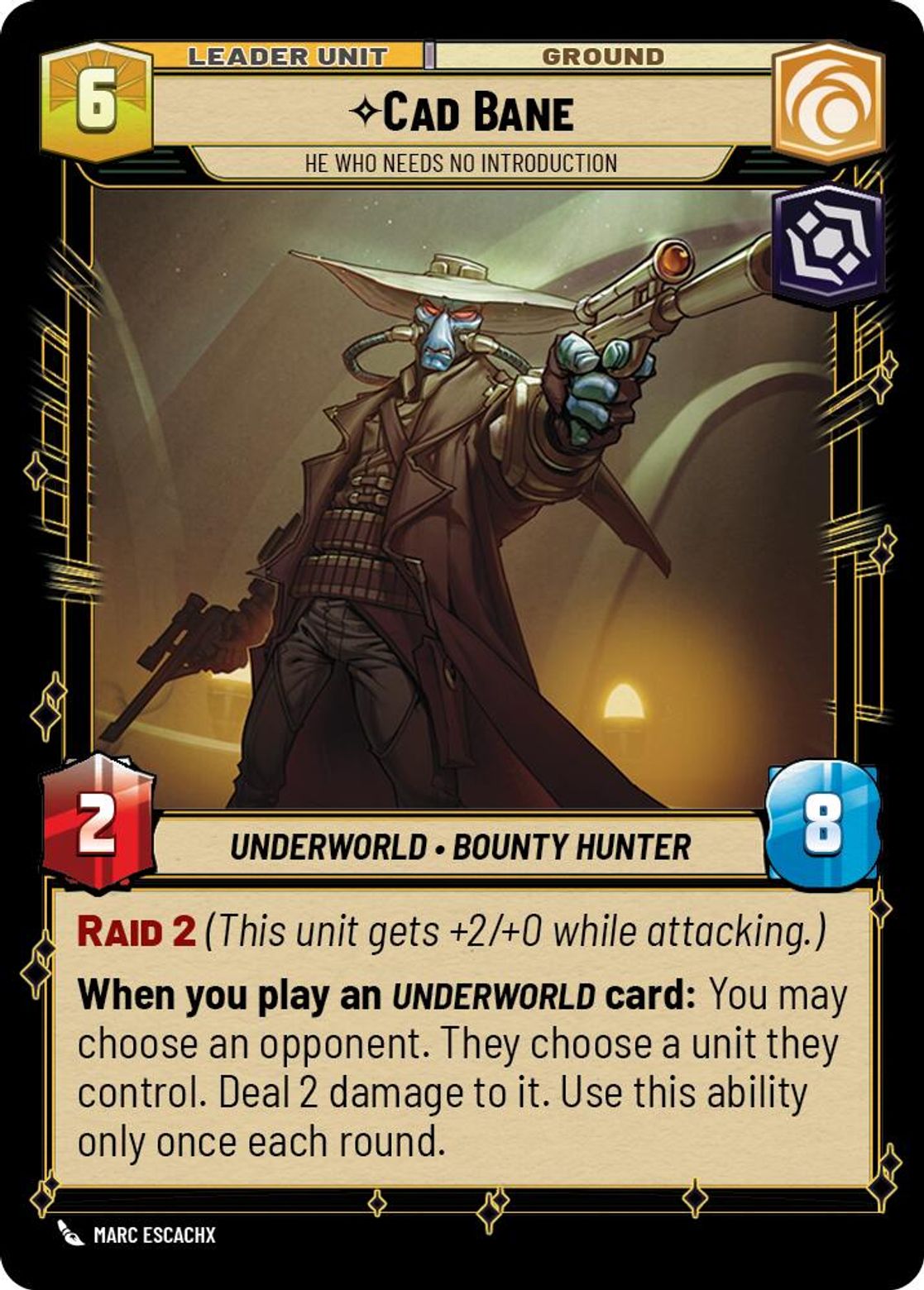 Cad Bane, He Who Needs No Introduction (verso)
