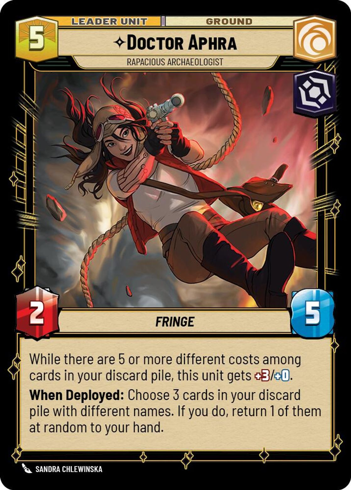 Doctor Aphra, Rapacious Archaeologist (verso)