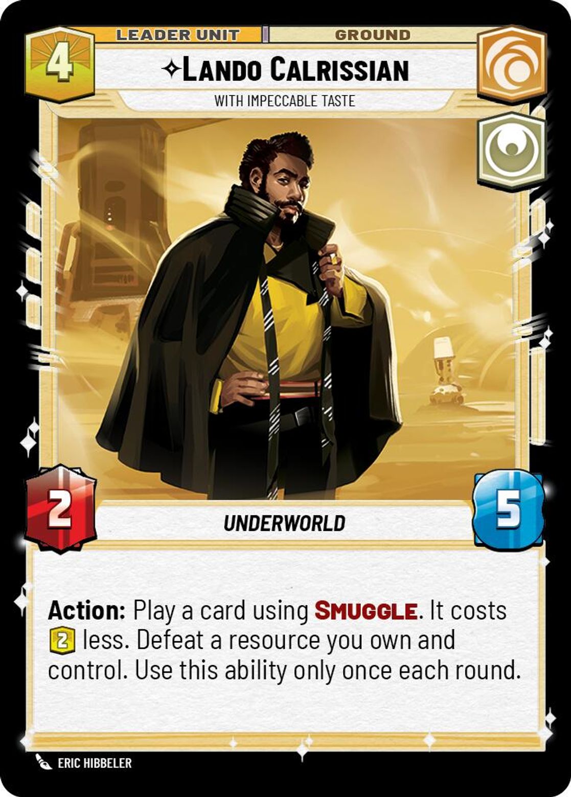 Lando Calrissian, With Impeccable Taste (verso)