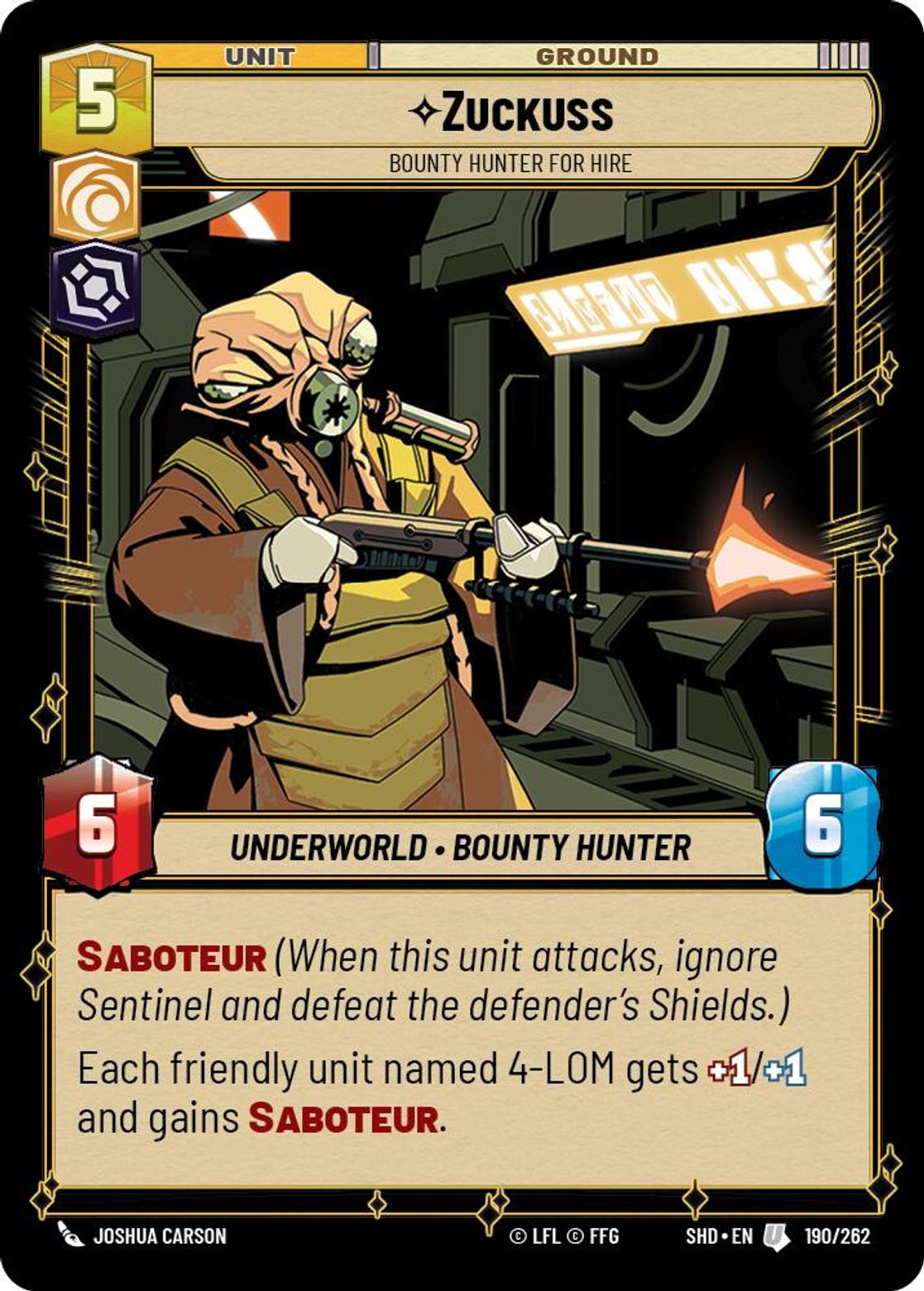 Zuckuss | Bounty Hunter for Hire