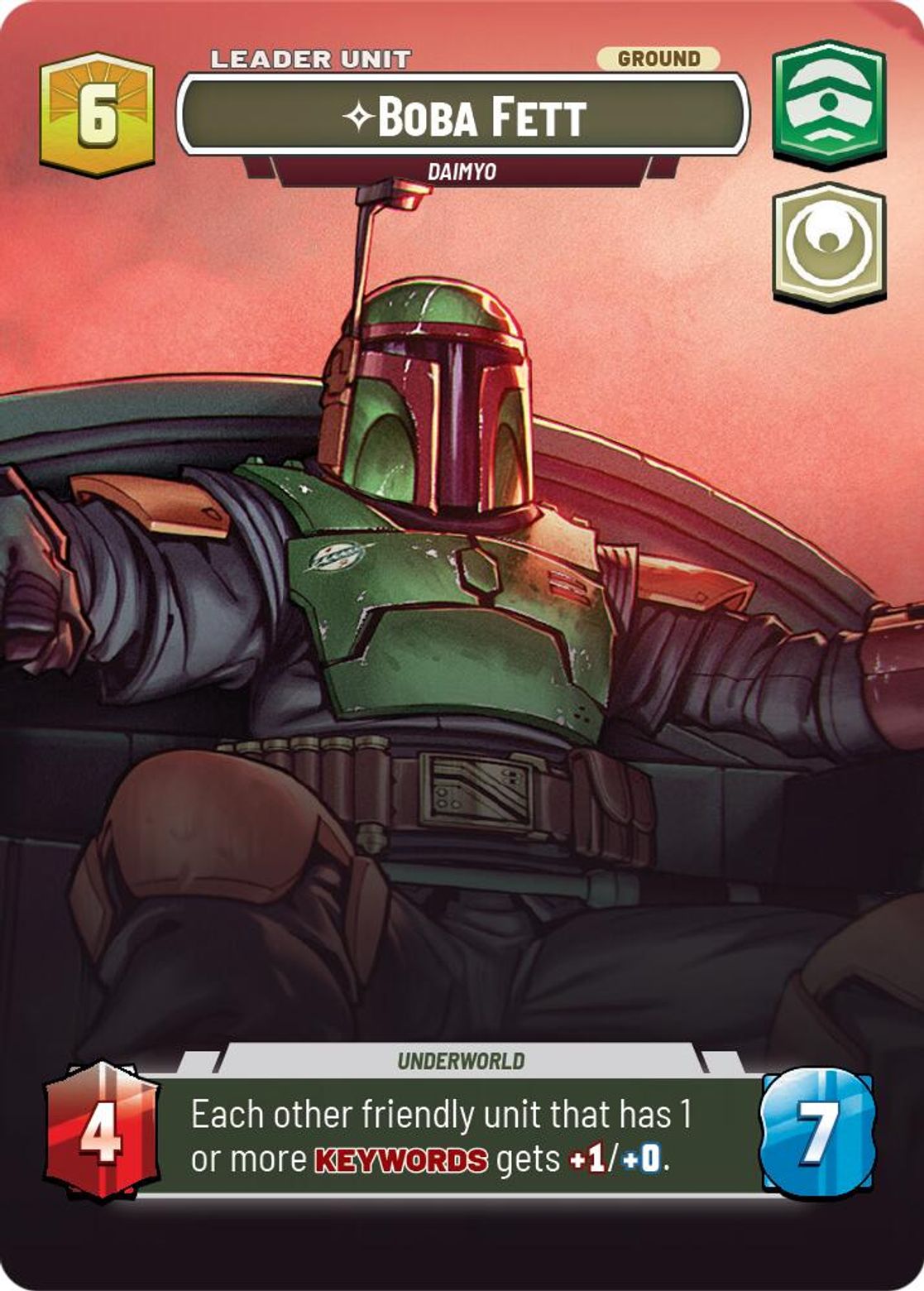 Boba Fett, Daimyo (verso)