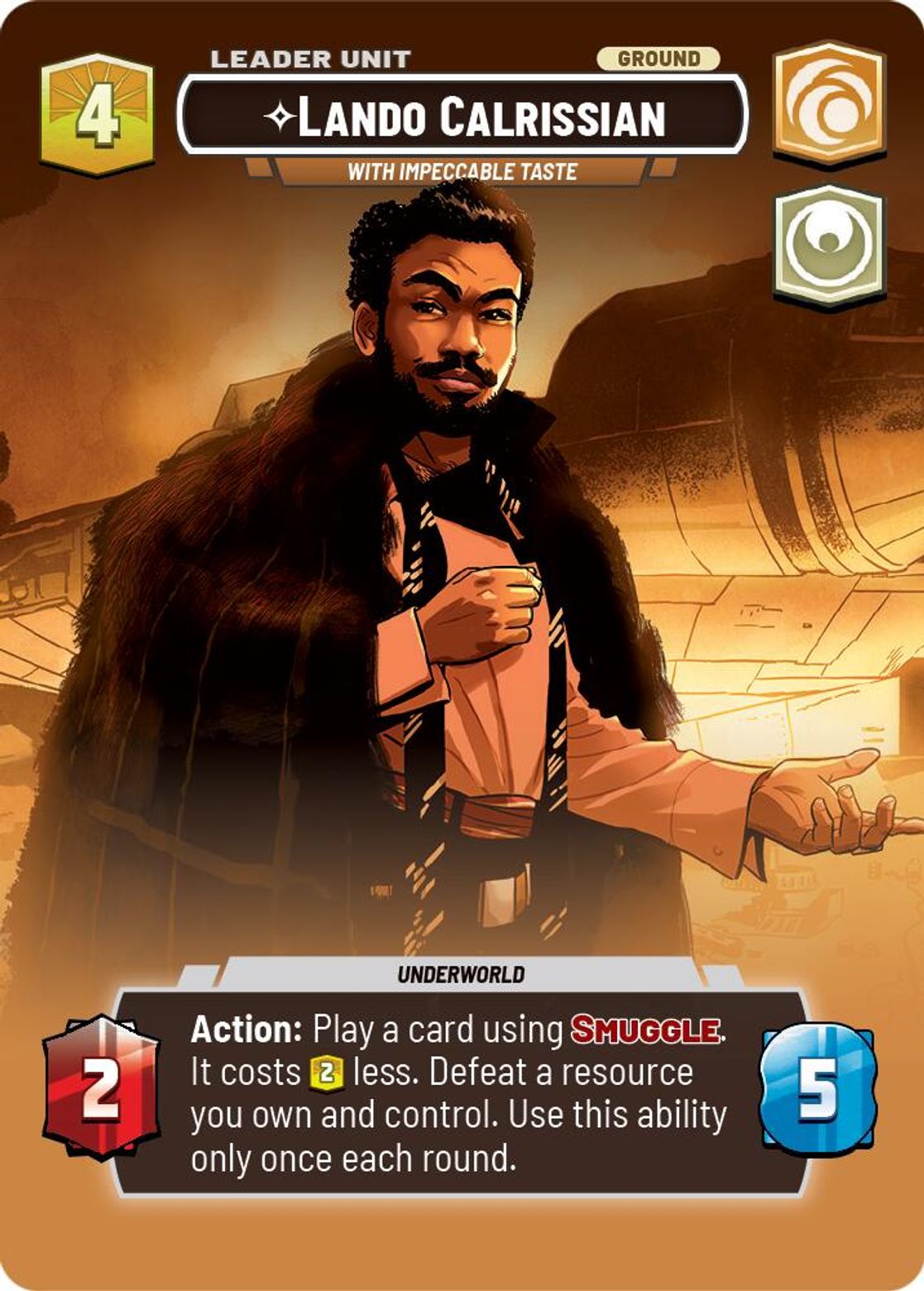 Lando Calrissian, With Impeccable Taste (verso)
