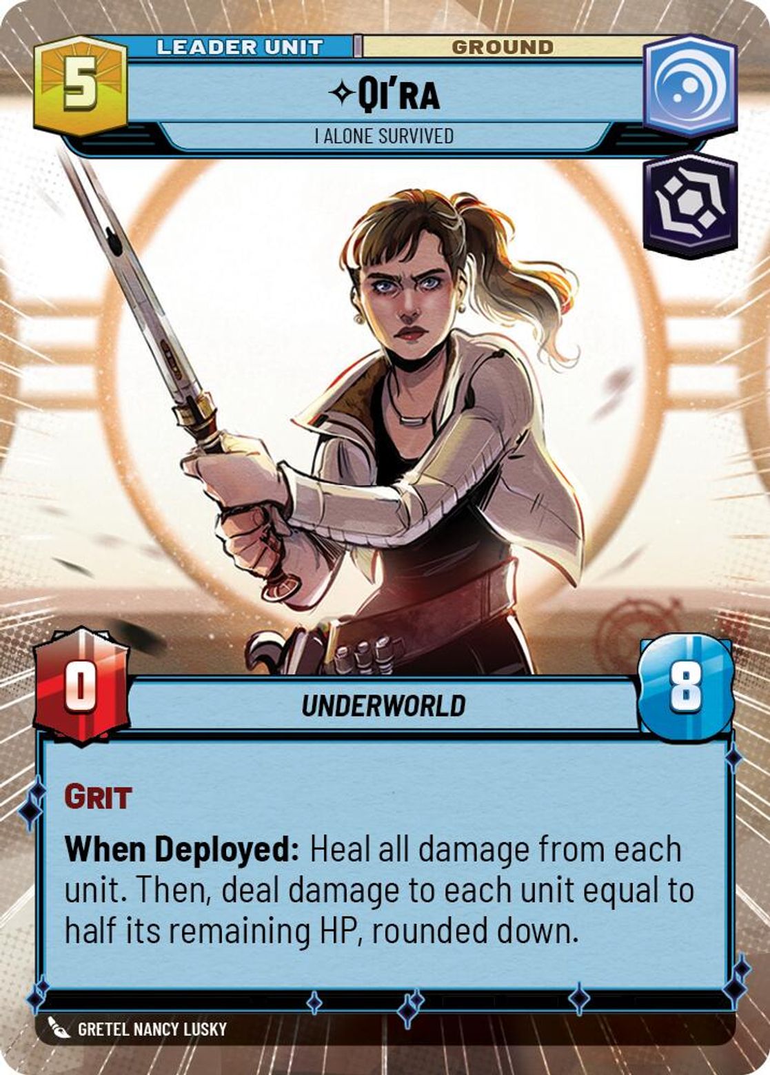 Qi'ra, I Alone Survived (verso)