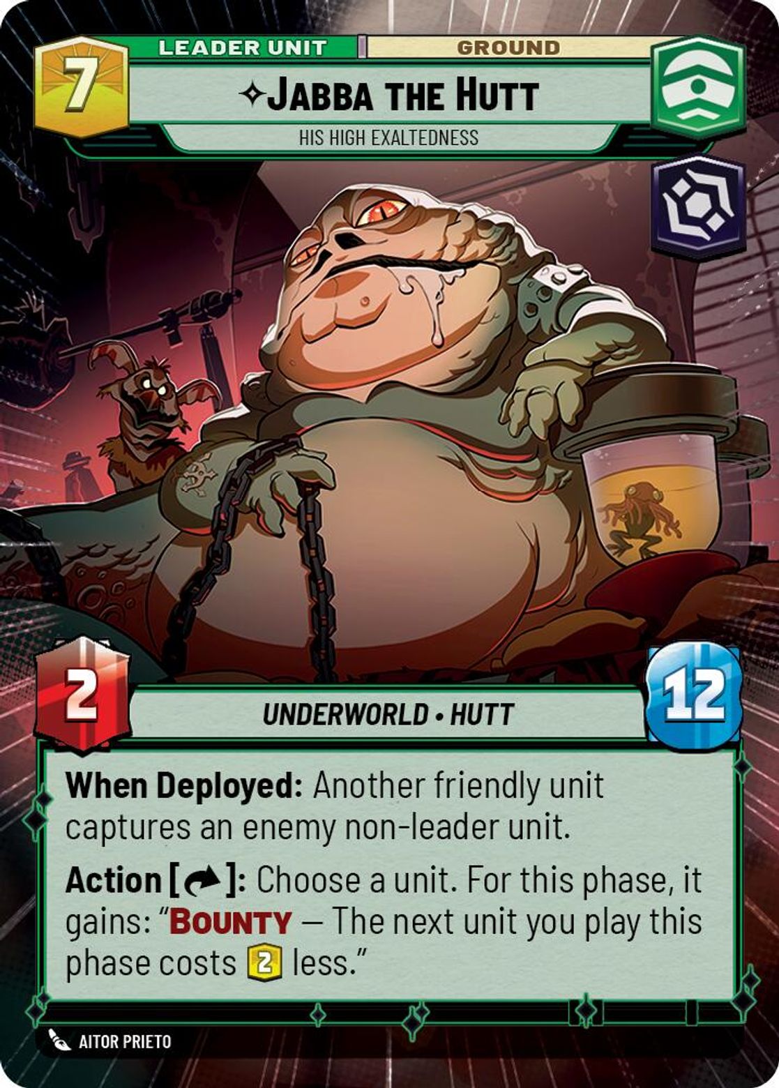 Jabba the Hutt, His High Exaltdeness (verso)