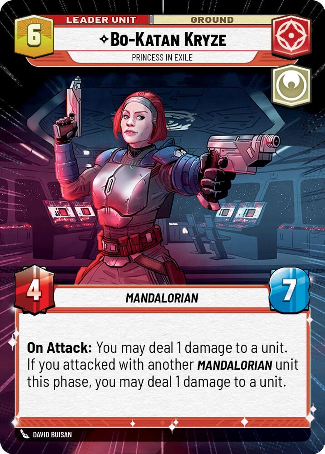 Bo-Katan Kryze, Princess in Exile (verso)