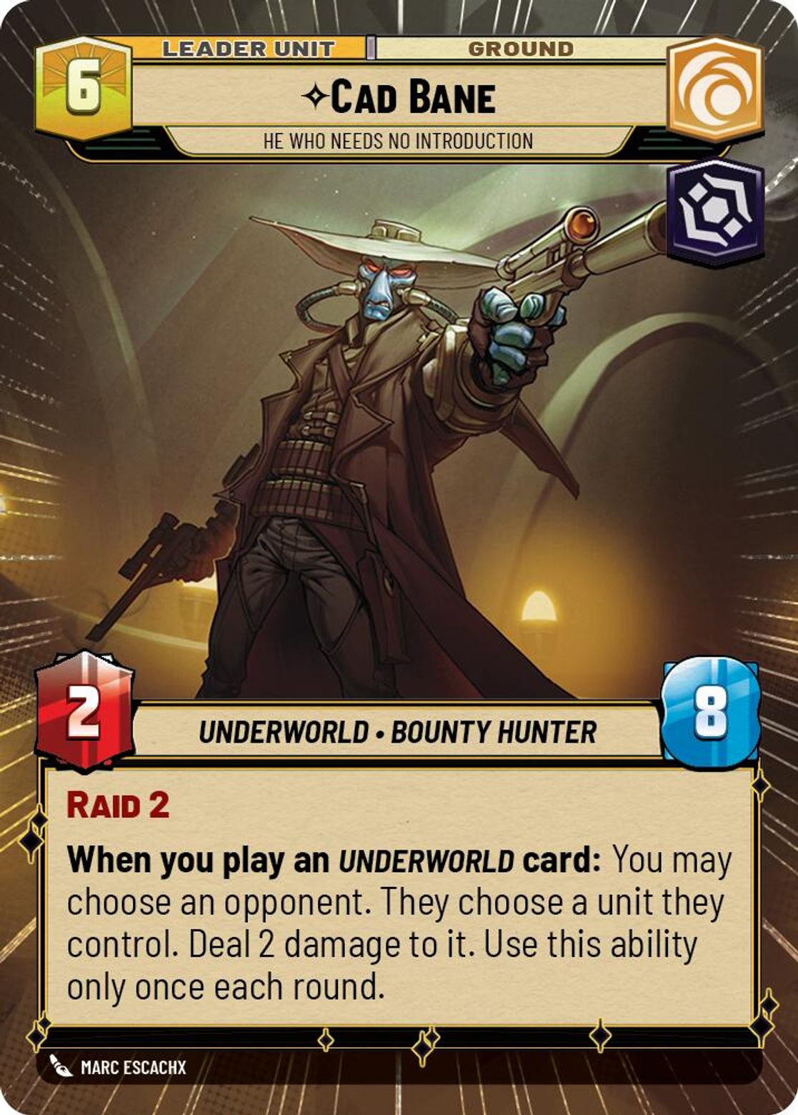 Cad Bane, He Who Needs No Introduction (verso)